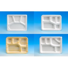 Paper pulp tray, can be laminated with PE/PLA/PETG/EVOH films